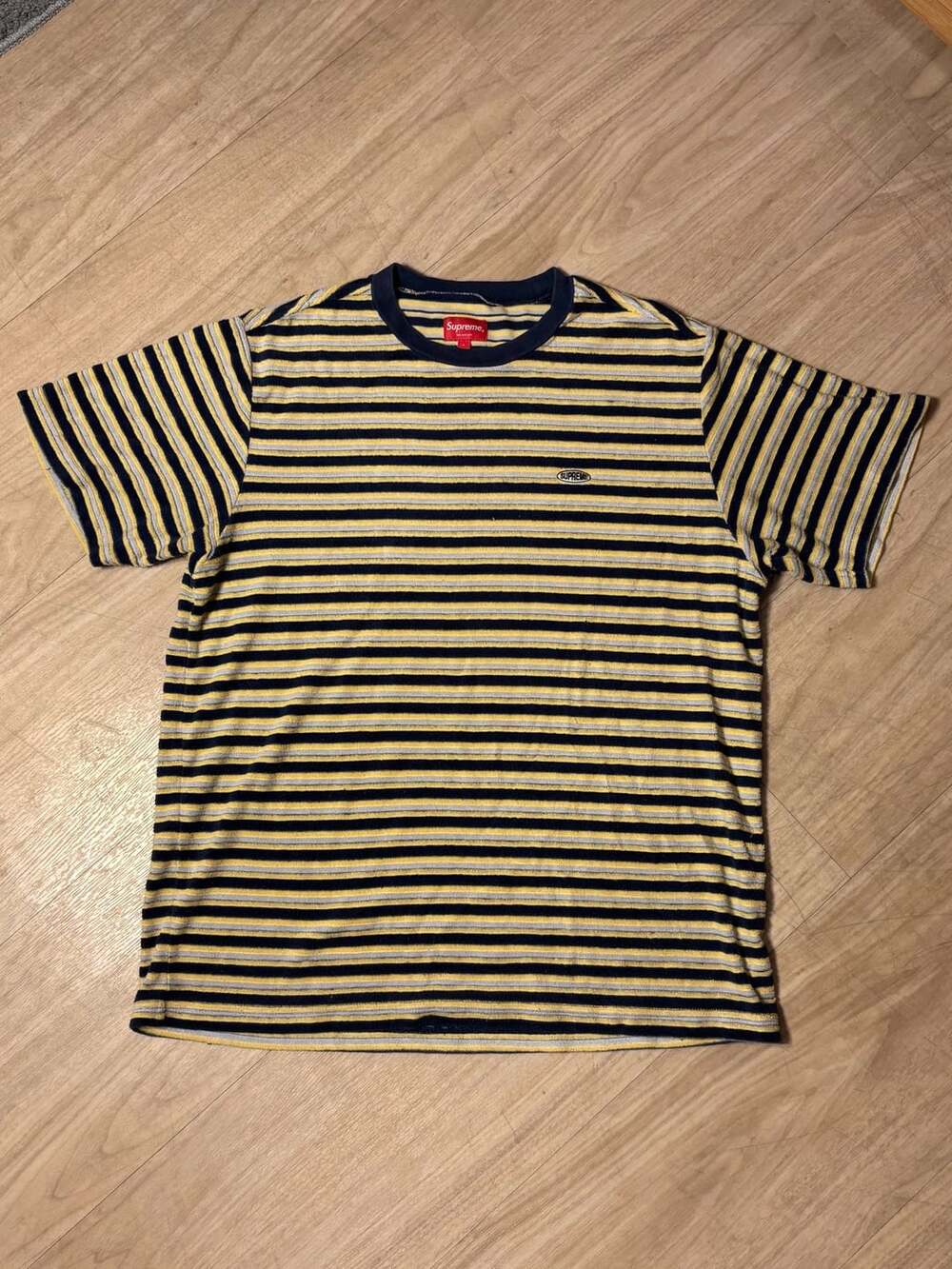 Supreme Multi Stripe Terry Tee Size L